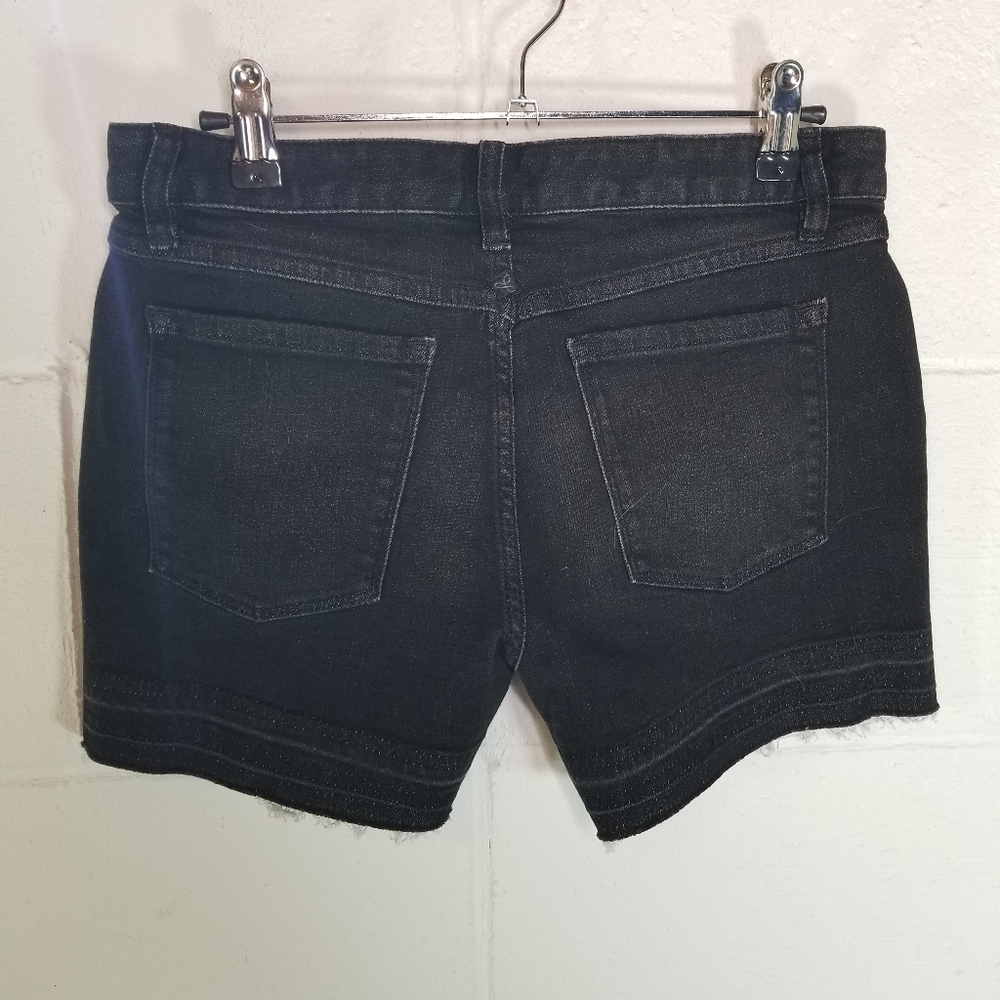 Prana London black denim jean raw hem shorts - Picture 8 of 10